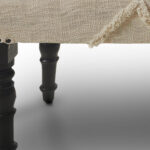 47" Cream Bohemian Upholstered Bench with Abstract Design 12 47" Cream Bohemian Upholstered Bench with Abstract Design