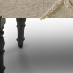 47" Cream Bohemian Upholstered Bench with Abstract Design 14 47" Cream Bohemian Upholstered Bench with Abstract Design