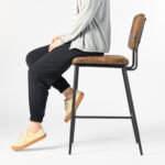 27 Inch Brown Faux Leather and Steel Bar Stools (Set of 2) 12 27 Inch Brown Faux Leather and Steel Bar Stools (Set of 2)