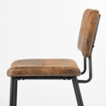 27 Inch Brown Faux Leather and Steel Bar Stools (Set of 2) 18 27 Inch Brown Faux Leather and Steel Bar Stools (Set of 2)