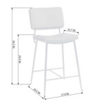 27 Inch Brown Faux Leather and Steel Bar Stools (Set of 2) 14 27 Inch Brown Faux Leather and Steel Bar Stools (Set of 2)