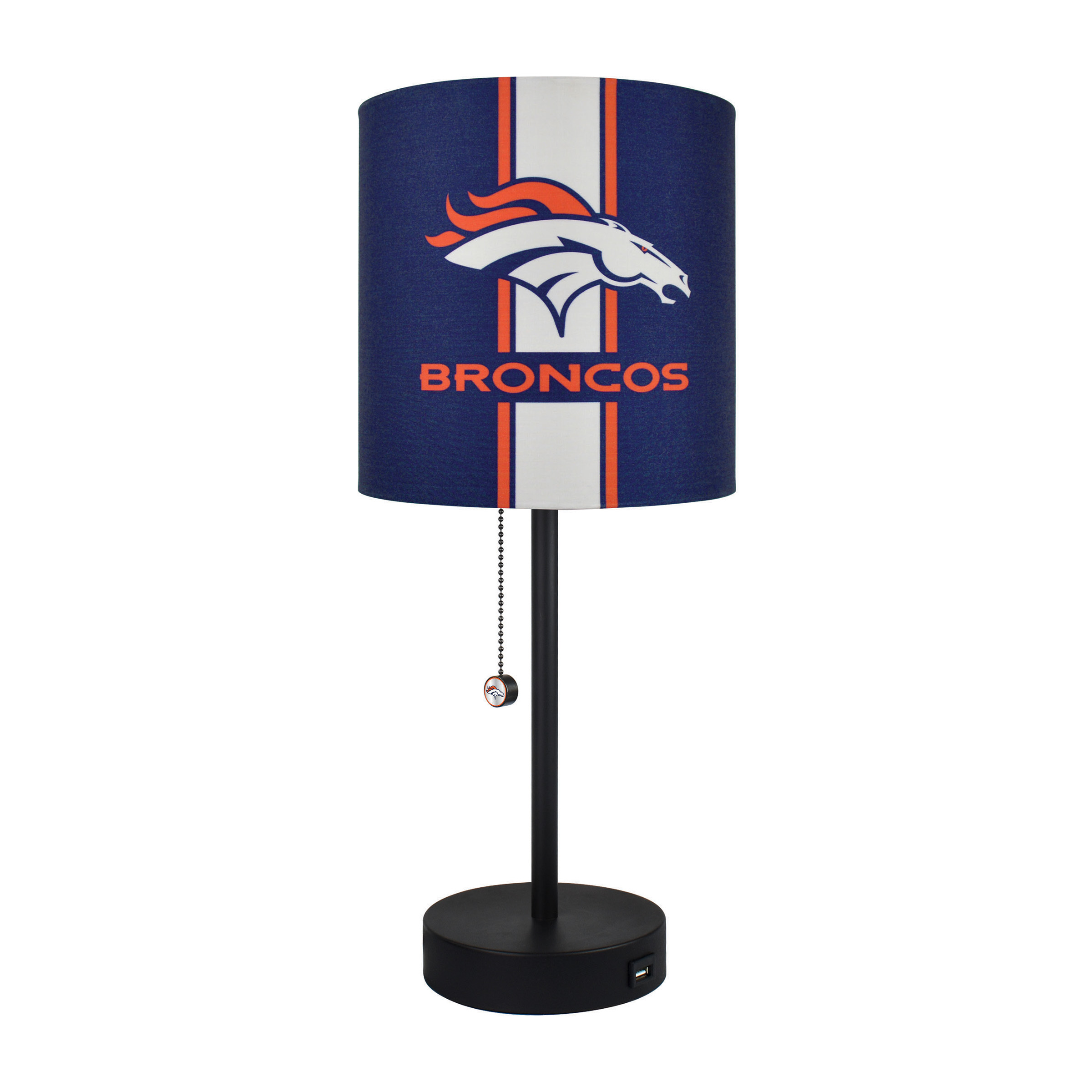 denver broncos usb charging desk lamp