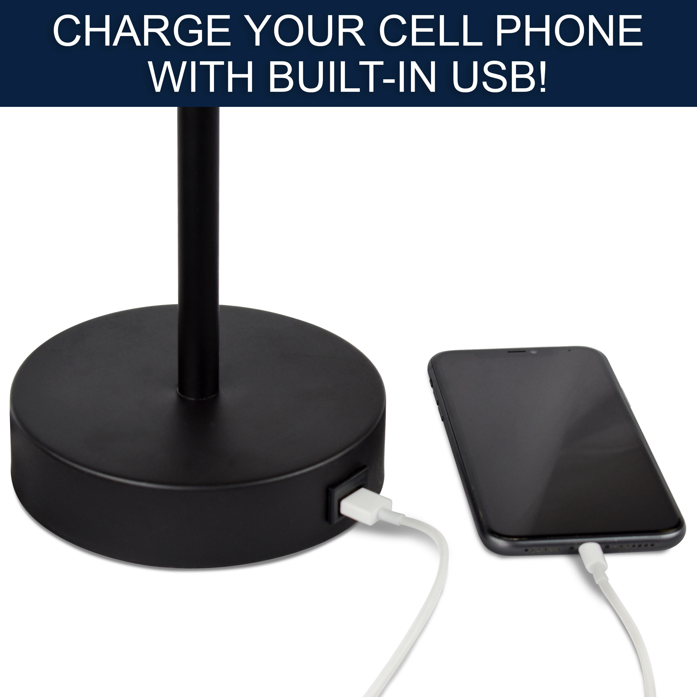 denver broncos usb charging desk lamp