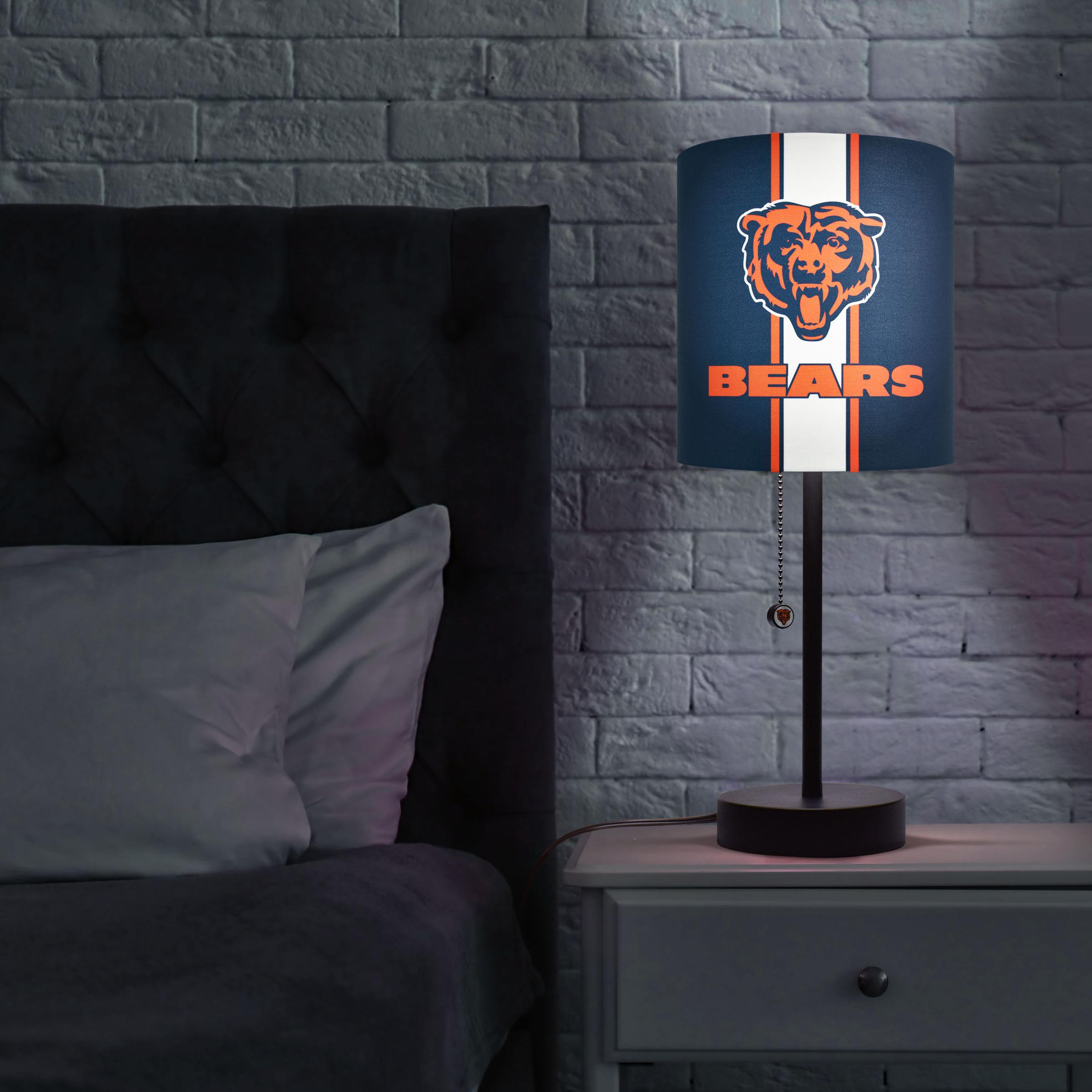chicago bears usb charging desk lamp