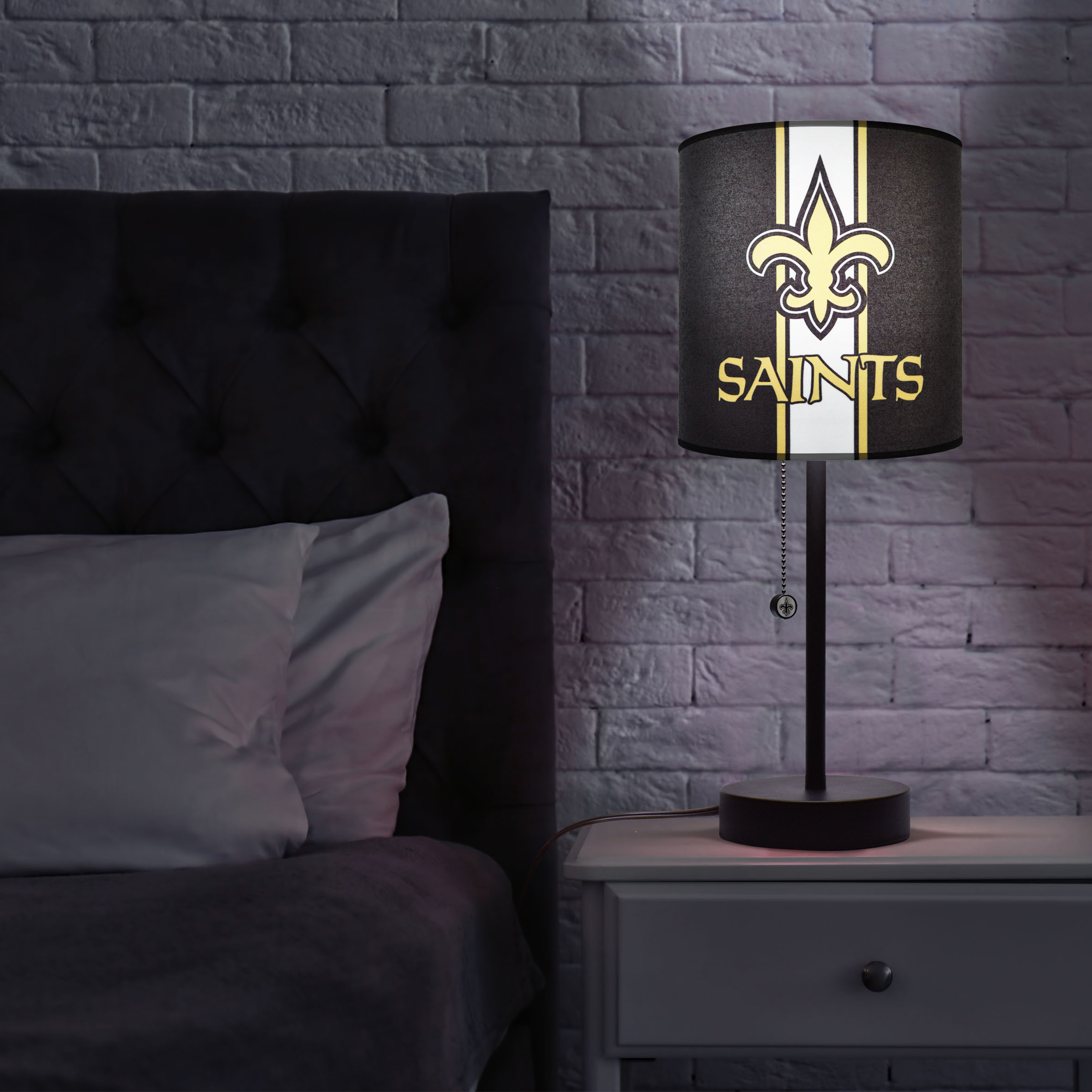 new orleans saints usb charging desk lamp