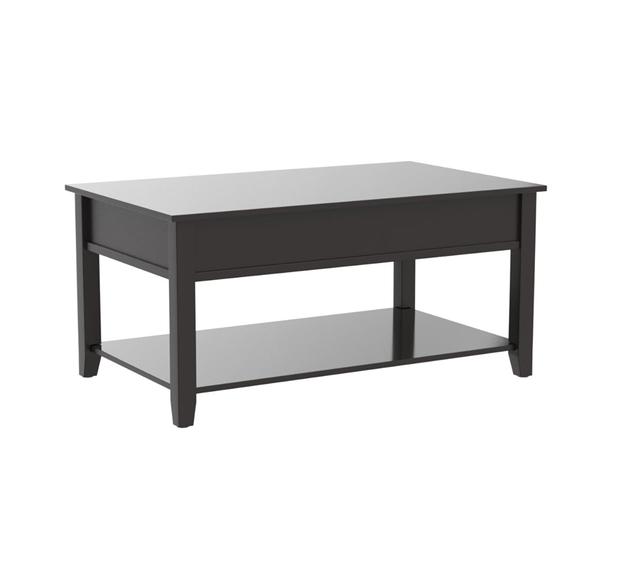 40 Inch Black Lift Top Coffee Table With Storage 2 40 Inch Black Lift Top Coffee Table With Storage - Image 2