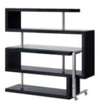 55-Inch Black and Clear Glass L-Shaped Writing Desk 17 55-Inch Black and Clear Glass L-Shaped Writing Desk