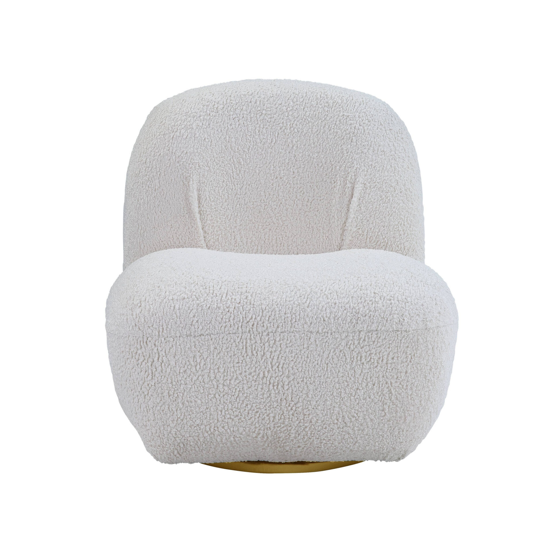 32-Inch White Sherpa Swivel Slipper Chair for Small Spaces 1 32-Inch White Sherpa Swivel Slipper Chair for Small Spaces