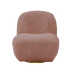 32 Inch Pink Sherpa Swivel Slipper Chair Modern Design 8 32 Inch Pink Sherpa Swivel Slipper Chair Modern Design