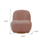 32 Inch Pink Sherpa Swivel Slipper Chair Modern Design 12 32 Inch Pink Sherpa Swivel Slipper Chair Modern Design