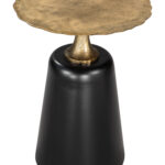 Modern Black Round Side Table with Minimalist Design