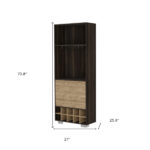 27 Inch Dark Brown Corner Bar Cabinet With Shelves 12 27 Inch Dark Brown Corner Bar Cabinet With Shelves