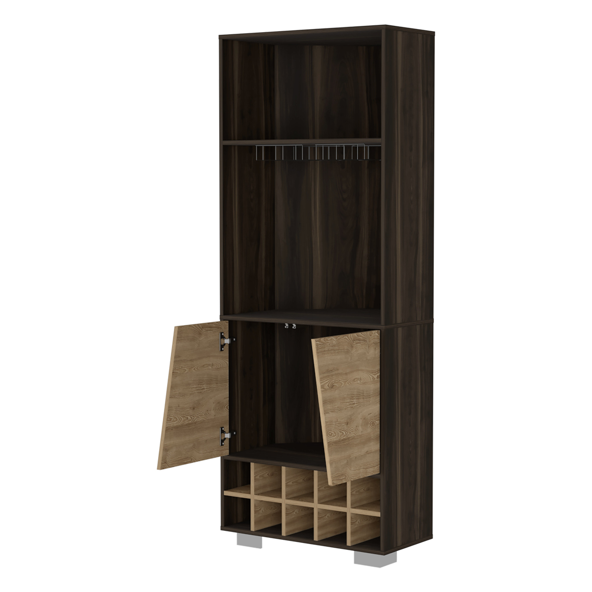 27 Inch Dark Brown Corner Bar Cabinet With Shelves 9 27 Inch Dark Brown Corner Bar Cabinet With Shelves