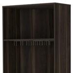 27 Inch Dark Brown Corner Bar Cabinet With Shelves 11 27 Inch Dark Brown Corner Bar Cabinet With Shelves