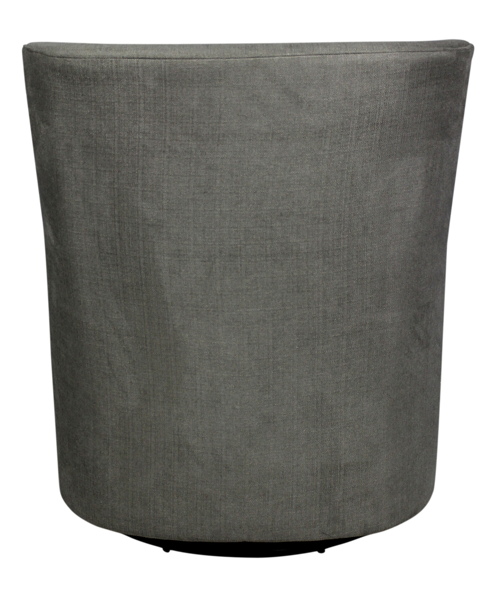 30 Inch Gray Polyester Blend Swivel Arm Chair 2 30 Inch Gray Polyester Blend Swivel Arm Chair - Image 2