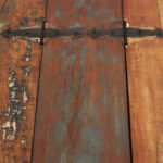 40 Inch Rustic Brown Reclaimed Wood Lift Top Coffee Table