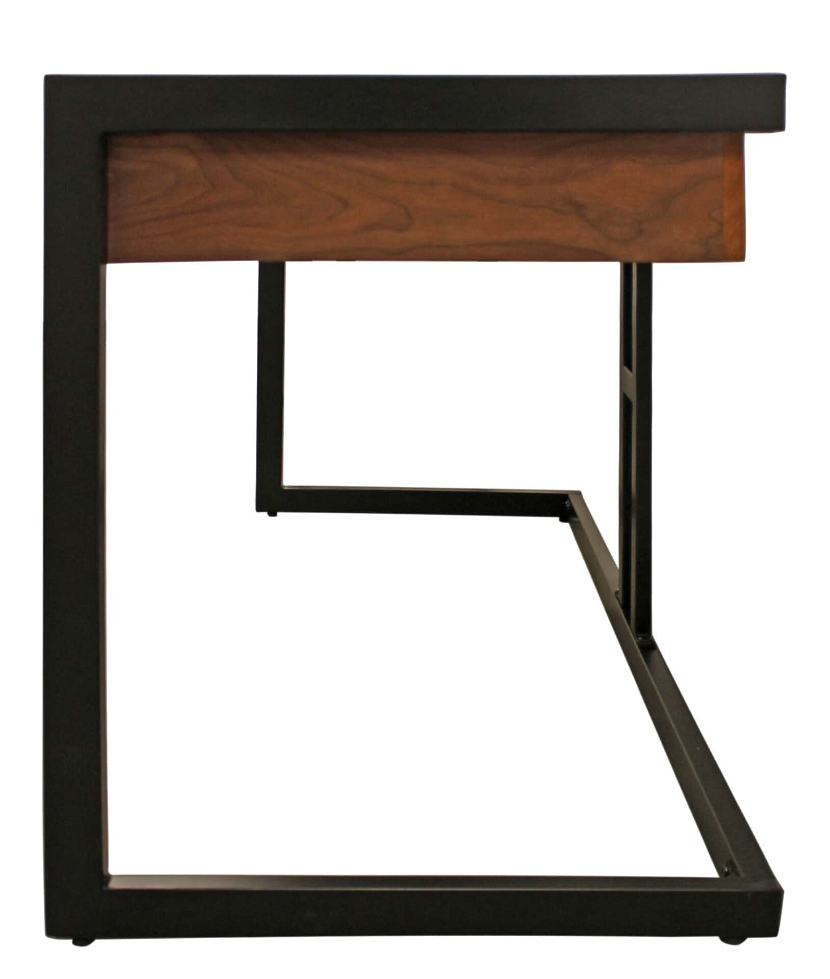 Natural and Black Solid Wood Writing Desk With 3 Drawers 5 Natural and Black Solid Wood Writing Desk With 3 Drawers - Image 5