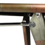 55 Inch Copper Aluminum Writing Desk With Hairpin Legs 9 55 Inch Copper Aluminum Writing Desk With Hairpin Legs
