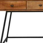 Natural Black Solid Wood Writing Desk With Drawers (47-Inch) 10 Natural Black Solid Wood Writing Desk With Drawers (47-Inch)