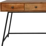 Natural Black Solid Wood Writing Desk With Drawers (47-Inch) 11 Natural Black Solid Wood Writing Desk With Drawers (47-Inch)