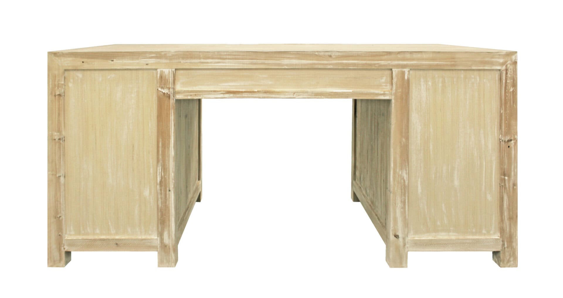 63 Inch Brown Solid Wood Writing Desk With Twelve Drawers 5 63 Inch Brown Solid Wood Writing Desk With Twelve Drawers - Image 5