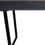 Gray and Black Solid Wood Writing Desk with Three Drawers