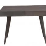 Gray Acacia Solid Wood Writing Desk With Three Drawers 6 Gray Acacia Solid Wood Writing Desk With Three Drawers