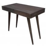 Gray Acacia Solid Wood Writing Desk With Three Drawers 7 Gray Acacia Solid Wood Writing Desk With Three Drawers