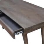 Gray Acacia Solid Wood Writing Desk With Three Drawers 9 Gray Acacia Solid Wood Writing Desk With Three Drawers