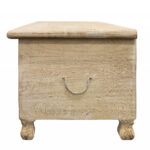 46" Antique White Carved Wood Bench with Flip-Top Storage 14 46" Antique White Carved Wood Bench with Flip-Top Storage