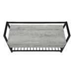 42" Gray Flip-Top Storage Bench with Black Metal Frame 14 42" Gray Flip-Top Storage Bench with Black Metal Frame