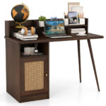 Mid Century 48 Inch Computer Desk with Hutch and Cabinet 17 Mid Century 48 Inch Computer Desk with Hutch and Cabinet