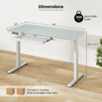 48 Inch Height Adjustable Electric Desk with USB Ports 18 48 Inch Height Adjustable Electric Desk with USB Ports
