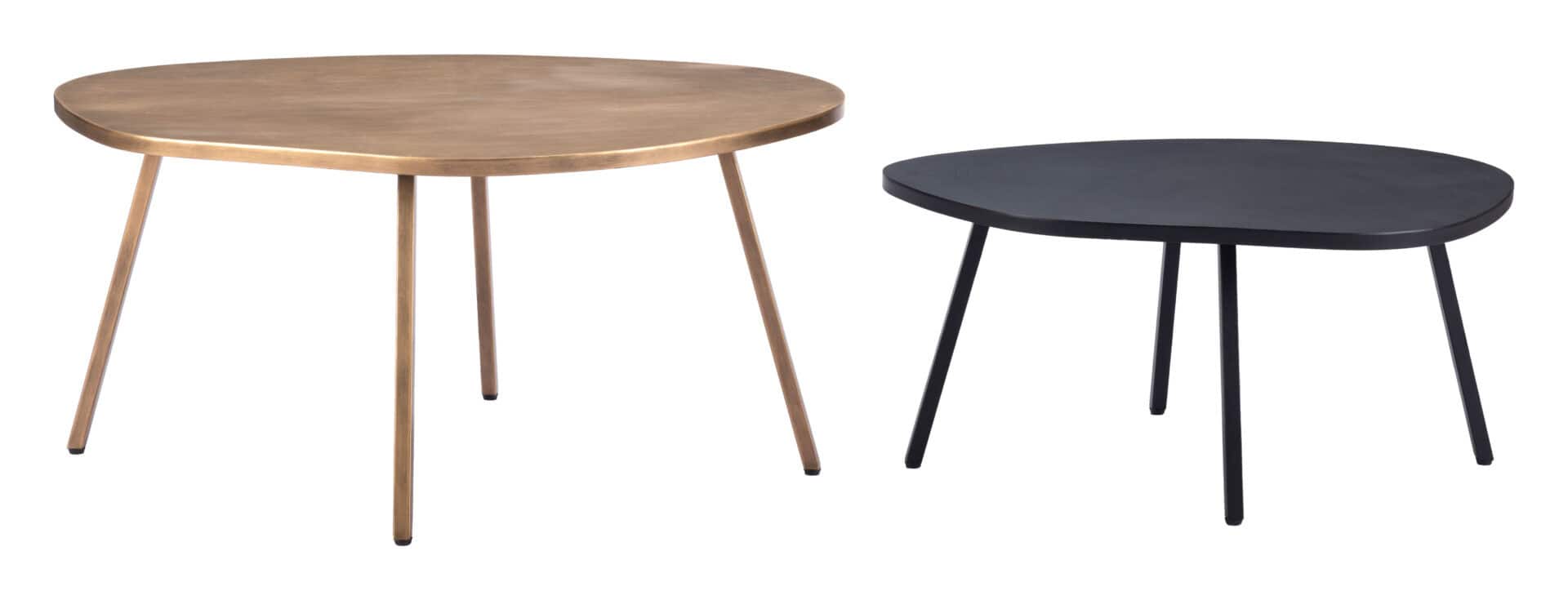 Modern Brass & Black Coffee Table Set (2-Piece) 7 Modern Brass & Black Coffee Table Set (2-Piece) - Image 7