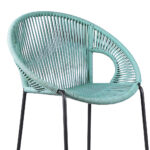 40" Green Metal Outdoor Bar Stool with Footrest and Armrests 12 40" Green Metal Outdoor Bar Stool with Footrest and Armrests