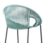 40" Green Metal Outdoor Bar Stool with Footrest and Armrests 13 40" Green Metal Outdoor Bar Stool with Footrest and Armrests