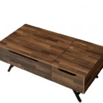 48 Inch Brown Black Metal Lift Top Coffee Table With Storage 6 48 Inch Brown Black Metal Lift Top Coffee Table With Storage
