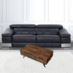 48 Inch Brown Black Metal Lift Top Coffee Table With Storage 7 48 Inch Brown Black Metal Lift Top Coffee Table With Storage