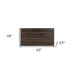 43 Inch Walnut Lift Top Coffee Table With Hidden Storage