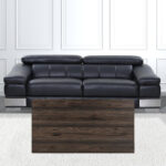 43 Inch Walnut Lift Top Coffee Table With Hidden Storage