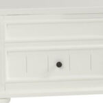 48-Inch White Lift Top Coffee Table With Two Drawers