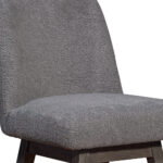 26-Inch Gray Solid Wood Swivel Bar Stool With Back 17 26-Inch Gray Solid Wood Swivel Bar Stool With Back