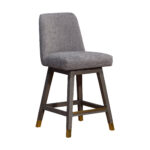 26 Inch Taupe Gray Wood Swivel Counter Height Bar Stool 9 26 Inch Taupe Gray Wood Swivel Counter Height Bar Stool