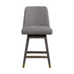 26 Inch Taupe Gray Wood Swivel Counter Height Bar Stool 11 26 Inch Taupe Gray Wood Swivel Counter Height Bar Stool