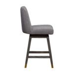 26 Inch Taupe Gray Wood Swivel Counter Height Bar Stool 12 26 Inch Taupe Gray Wood Swivel Counter Height Bar Stool