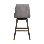 30-Inch Gray and Brown Swivel Bar Stool with Footrest 15 30-Inch Gray and Brown Swivel Bar Stool with Footrest