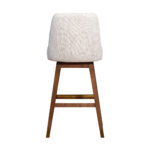 41.5-Inch Beige and Brown Wood Swivel Bar Stool 13 41.5-Inch Beige and Brown Wood Swivel Bar Stool