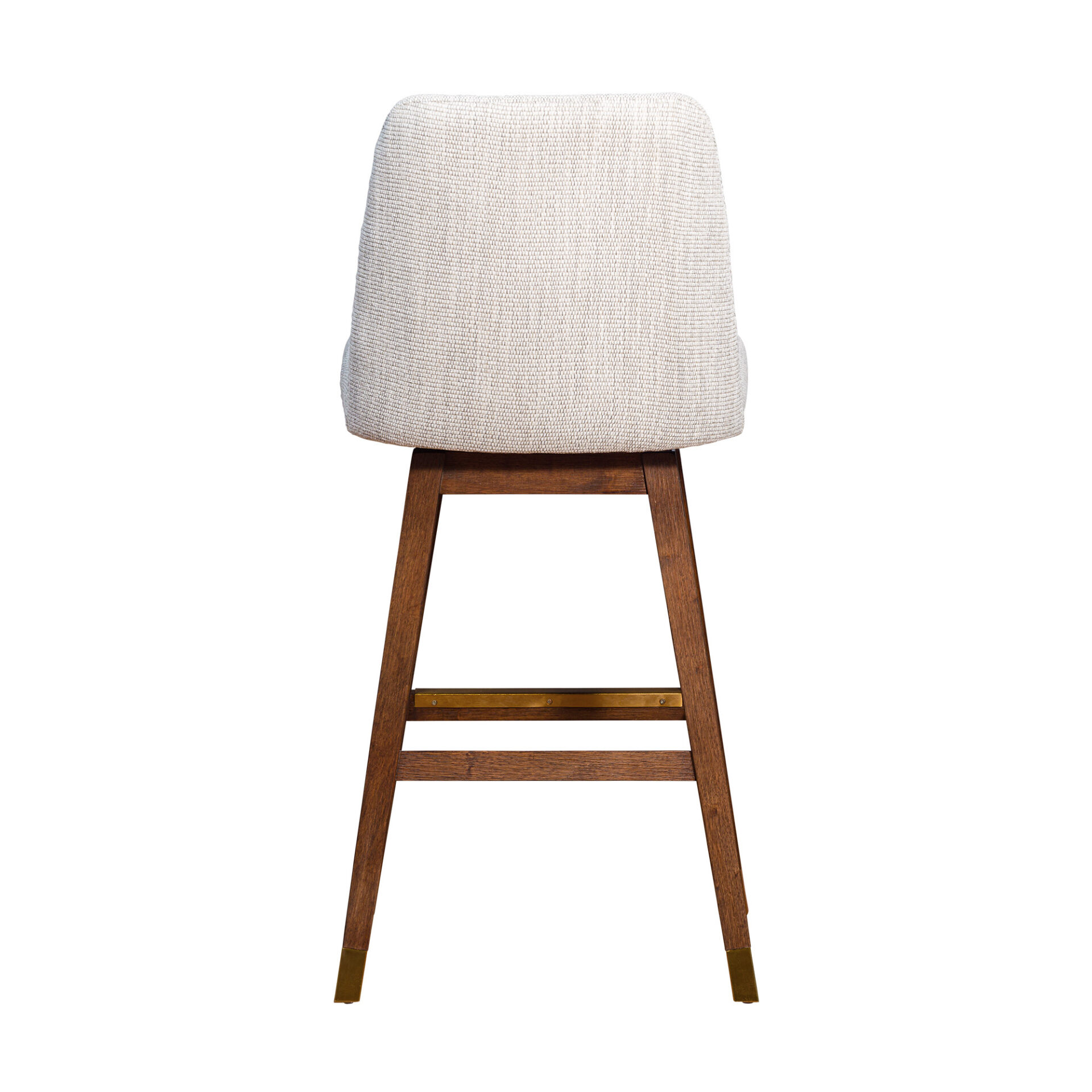 41.5-Inch Beige and Brown Wood Swivel Bar Stool 5 41.5-Inch Beige and Brown Wood Swivel Bar Stool - Image 5