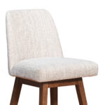 41.5-Inch Beige and Brown Wood Swivel Bar Stool 14 41.5-Inch Beige and Brown Wood Swivel Bar Stool