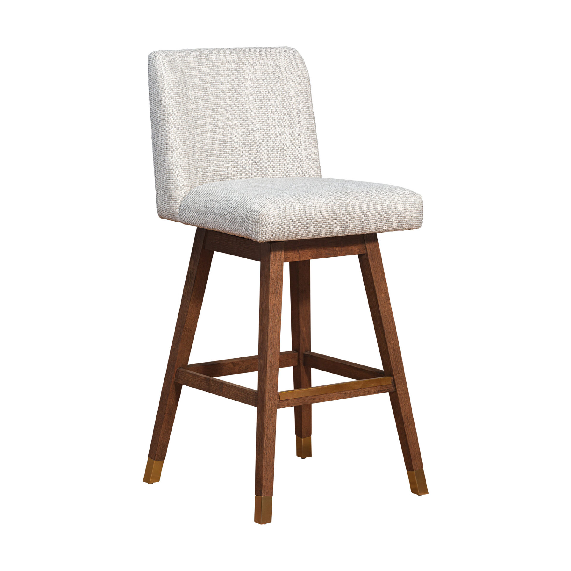 30 Inch Beige and Brown Swivel Bar Height Bar Stool 1 30 Inch Beige and Brown Swivel Bar Height Bar Stool